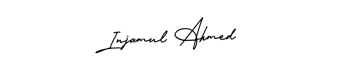 Make a beautiful signature design for name Injamul Ahmed. With this signature (AmerikaSignatureDemo-Regular) style, you can create a handwritten signature for free. Injamul Ahmed signature style 3 images and pictures png