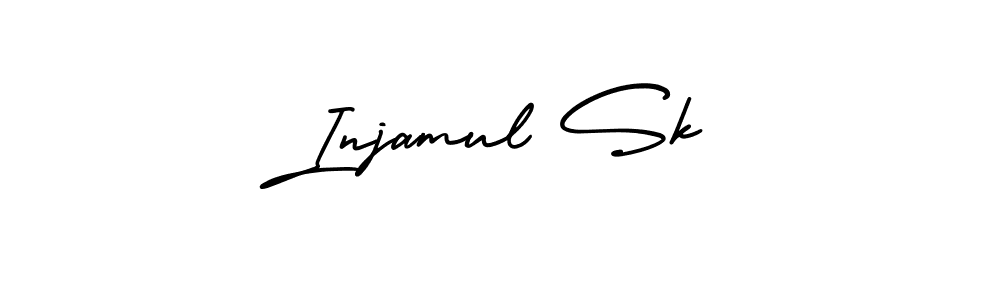 Design your own signature with our free online signature maker. With this signature software, you can create a handwritten (AmerikaSignatureDemo-Regular) signature for name Injamul Sk. Injamul Sk signature style 3 images and pictures png