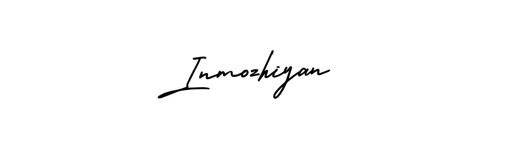 How to make Inmozhiyan signature? AmerikaSignatureDemo-Regular is a professional autograph style. Create handwritten signature for Inmozhiyan name. Inmozhiyan signature style 3 images and pictures png