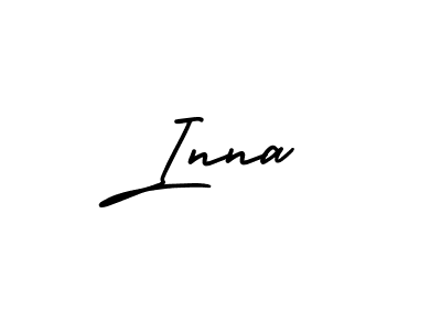 Use a signature maker to create a handwritten signature online. With this signature software, you can design (AmerikaSignatureDemo-Regular) your own signature for name Inna. Inna signature style 3 images and pictures png