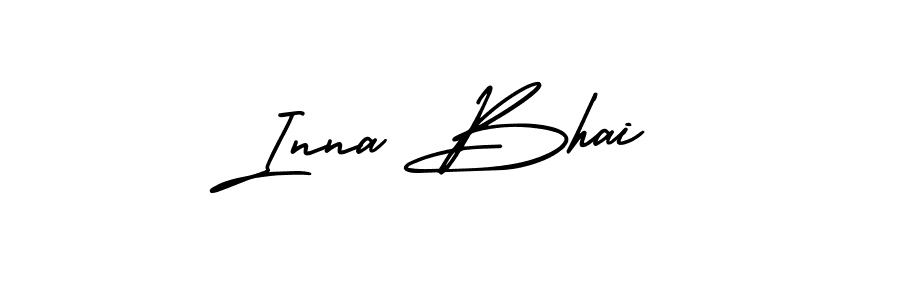 Use a signature maker to create a handwritten signature online. With this signature software, you can design (AmerikaSignatureDemo-Regular) your own signature for name Inna Bhai. Inna Bhai signature style 3 images and pictures png