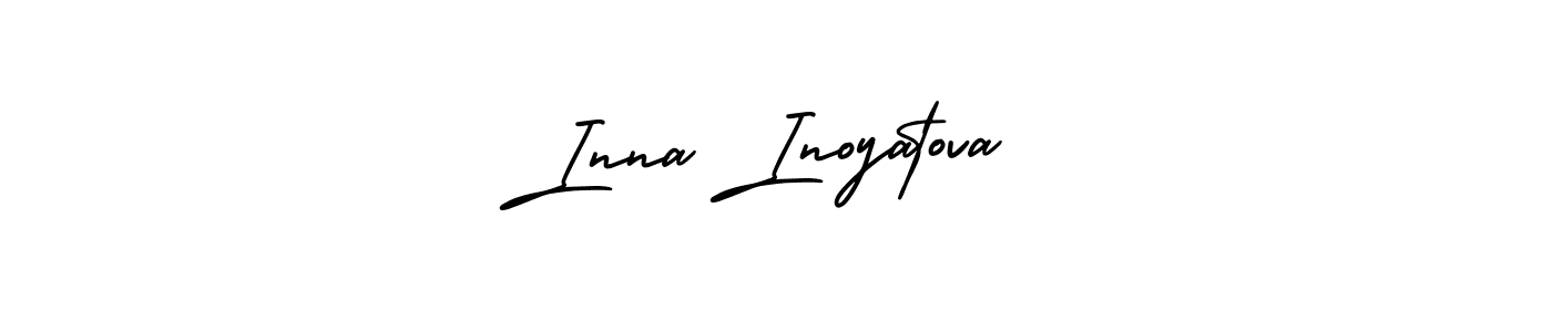 Also we have Inna Inoyatova name is the best signature style. Create professional handwritten signature collection using AmerikaSignatureDemo-Regular autograph style. Inna Inoyatova signature style 3 images and pictures png