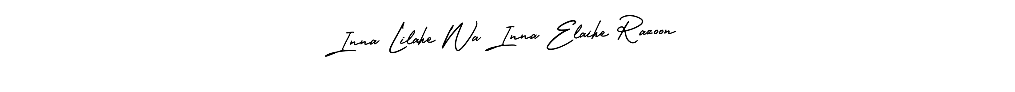 Check out images of Autograph of Inna Lilahe Wa Inna Elaihe Razoon name. Actor Inna Lilahe Wa Inna Elaihe Razoon Signature Style. AmerikaSignatureDemo-Regular is a professional sign style online. Inna Lilahe Wa Inna Elaihe Razoon signature style 3 images and pictures png