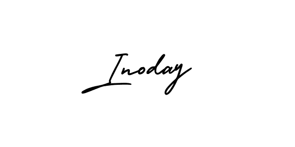 You should practise on your own different ways (AmerikaSignatureDemo-Regular) to write your name (Inoday) in signature. don't let someone else do it for you. Inoday signature style 3 images and pictures png