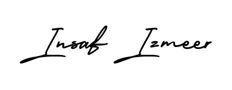 Generate high-definition signature styles for Insaf Izmeer. The AmerikaSignatureDemo-Regular typeface ensures crisp legibility and sophisticated design. Insaf Izmeer signature style 3 images and pictures png