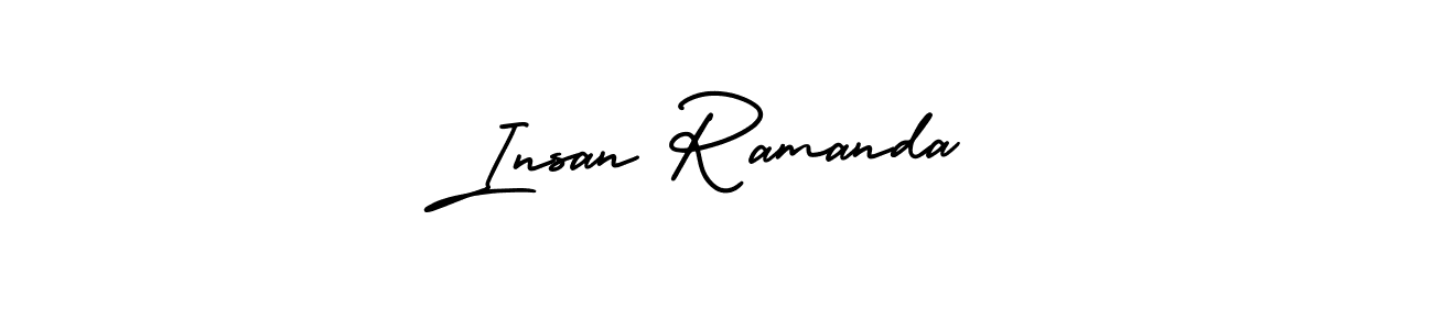 How to make Insan Ramanda signature? AmerikaSignatureDemo-Regular is a professional autograph style. Create handwritten signature for Insan Ramanda name. Insan Ramanda signature style 3 images and pictures png