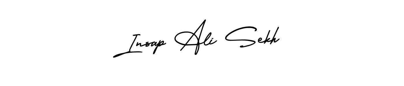 Use a signature maker to create a handwritten signature online. With this signature software, you can design (AmerikaSignatureDemo-Regular) your own signature for name Insap Ali Sekh. Insap Ali Sekh signature style 3 images and pictures png
