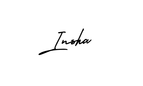 This is the best signature style for the Insha name. Also you like these signature font (AmerikaSignatureDemo-Regular). Mix name signature. Insha signature style 3 images and pictures png