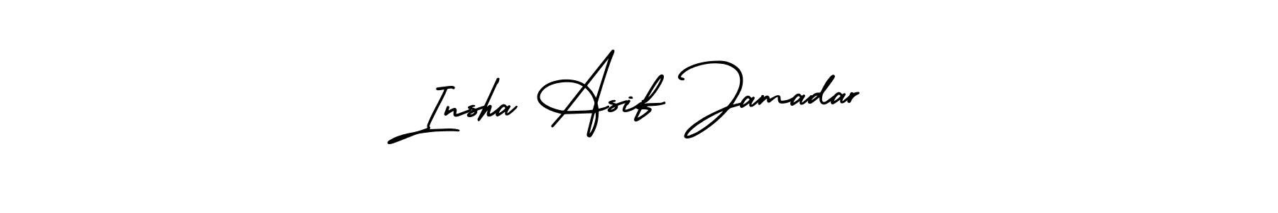 Make a short Insha Asif Jamadar signature style. Manage your documents anywhere anytime using AmerikaSignatureDemo-Regular. Create and add eSignatures, submit forms, share and send files easily. Insha Asif Jamadar signature style 3 images and pictures png