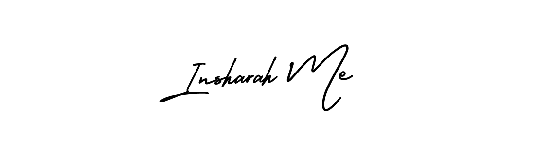 Insharah Me stylish signature style. Best Handwritten Sign (AmerikaSignatureDemo-Regular) for my name. Handwritten Signature Collection Ideas for my name Insharah Me. Insharah Me signature style 3 images and pictures png