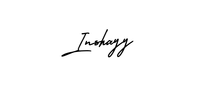 It looks lik you need a new signature style for name Inshayy. Design unique handwritten (AmerikaSignatureDemo-Regular) signature with our free signature maker in just a few clicks. Inshayy signature style 3 images and pictures png