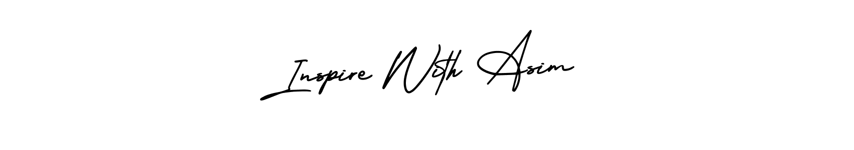 Make a beautiful signature design for name Inspire With Asim. With this signature (AmerikaSignatureDemo-Regular) style, you can create a handwritten signature for free. Inspire With Asim signature style 3 images and pictures png