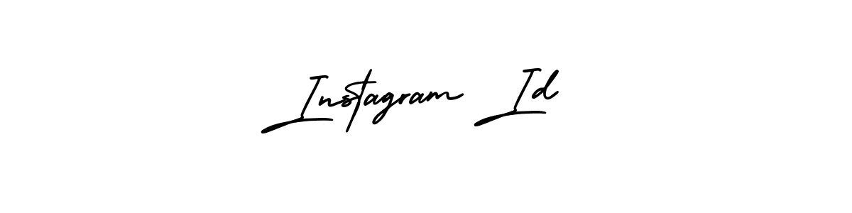 Instagram Id stylish signature style. Best Handwritten Sign (AmerikaSignatureDemo-Regular) for my name. Handwritten Signature Collection Ideas for my name Instagram Id. Instagram Id signature style 3 images and pictures png