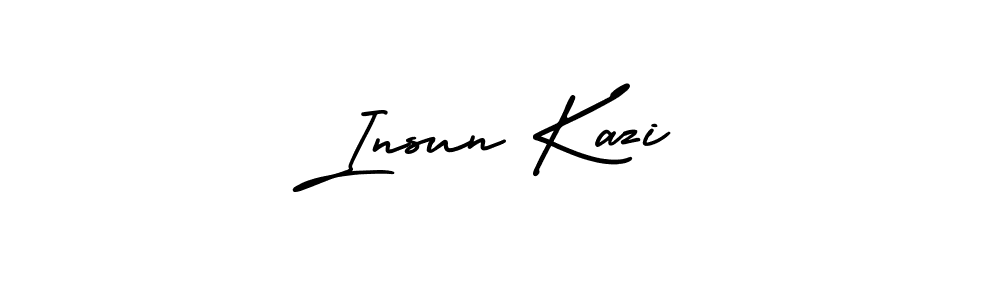 Make a beautiful signature design for name Insun Kazi. Use this online signature maker to create a handwritten signature for free. Insun Kazi signature style 3 images and pictures png