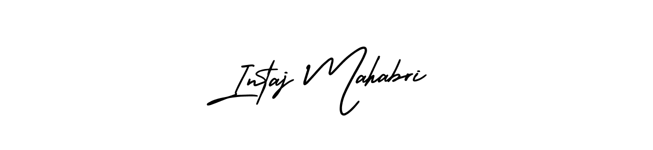 Similarly AmerikaSignatureDemo-Regular is the best handwritten signature design. Signature creator online .You can use it as an online autograph creator for name Intaj Mahabri. Intaj Mahabri signature style 3 images and pictures png