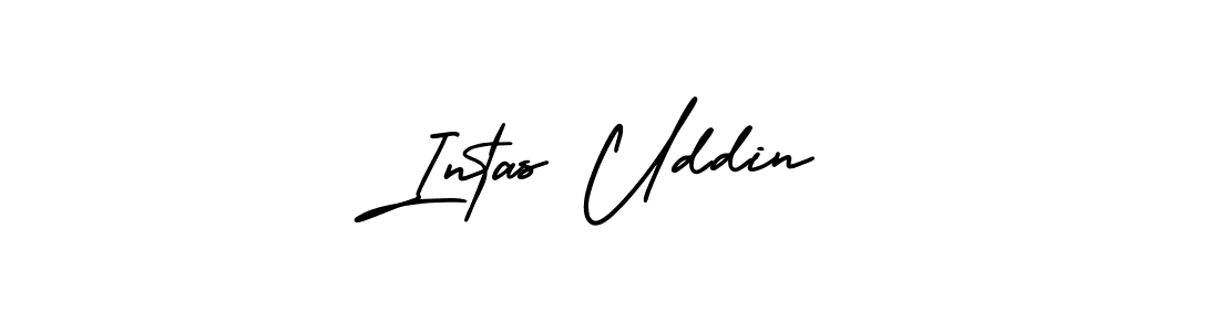 Intas Uddin stylish signature style. Best Handwritten Sign (AmerikaSignatureDemo-Regular) for my name. Handwritten Signature Collection Ideas for my name Intas Uddin. Intas Uddin signature style 3 images and pictures png