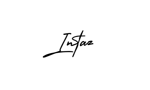The best way (AmerikaSignatureDemo-Regular) to make a short signature is to pick only two or three words in your name. The name Intaz include a total of six letters. For converting this name. Intaz signature style 3 images and pictures png