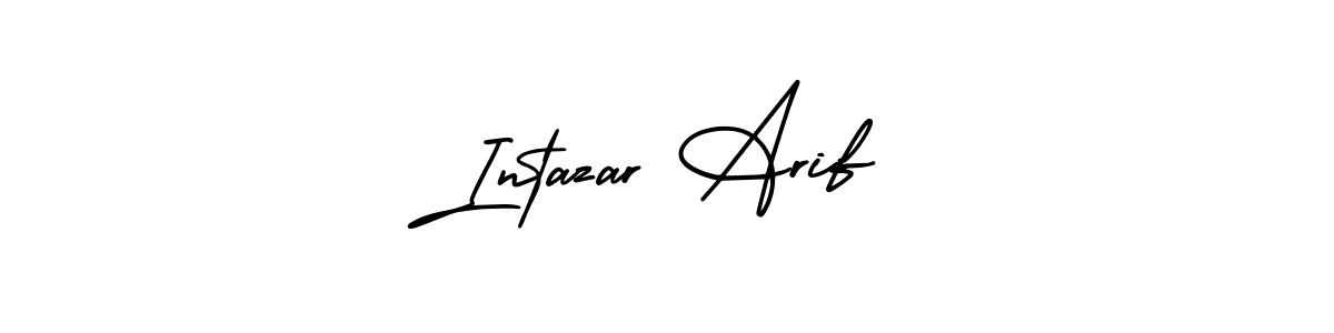 Use a signature maker to create a handwritten signature online. With this signature software, you can design (AmerikaSignatureDemo-Regular) your own signature for name Intazar Arif. Intazar Arif signature style 3 images and pictures png