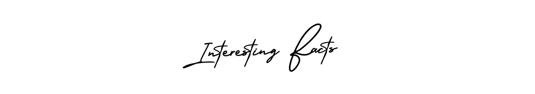 Design your own signature with our free online signature maker. With this signature software, you can create a handwritten (AmerikaSignatureDemo-Regular) signature for name Interesting Facts. Interesting Facts signature style 3 images and pictures png