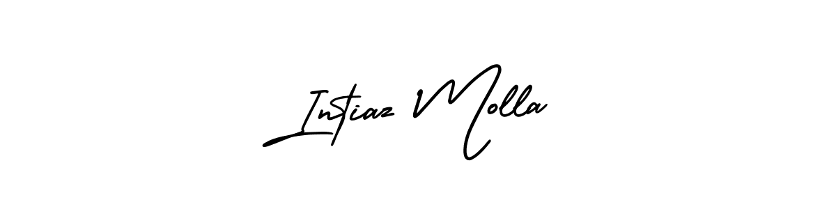 AmerikaSignatureDemo-Regular is a professional signature style that is perfect for those who want to add a touch of class to their signature. It is also a great choice for those who want to make their signature more unique. Get Intiaz Molla name to fancy signature for free. Intiaz Molla signature style 3 images and pictures png