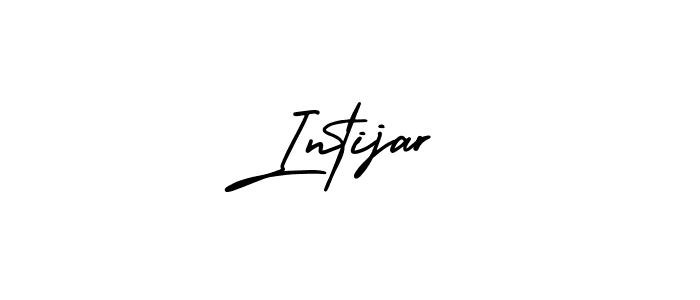 How to make Intijar signature? AmerikaSignatureDemo-Regular is a professional autograph style. Create handwritten signature for Intijar name. Intijar signature style 3 images and pictures png