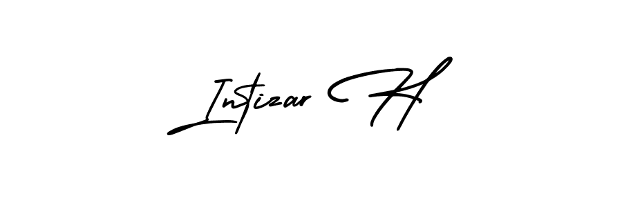 How to make Intizar H signature? AmerikaSignatureDemo-Regular is a professional autograph style. Create handwritten signature for Intizar H name. Intizar H signature style 3 images and pictures png
