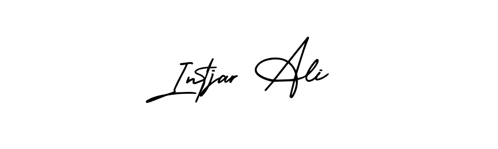 Make a beautiful signature design for name Intjar Ali. With this signature (AmerikaSignatureDemo-Regular) style, you can create a handwritten signature for free. Intjar Ali signature style 3 images and pictures png