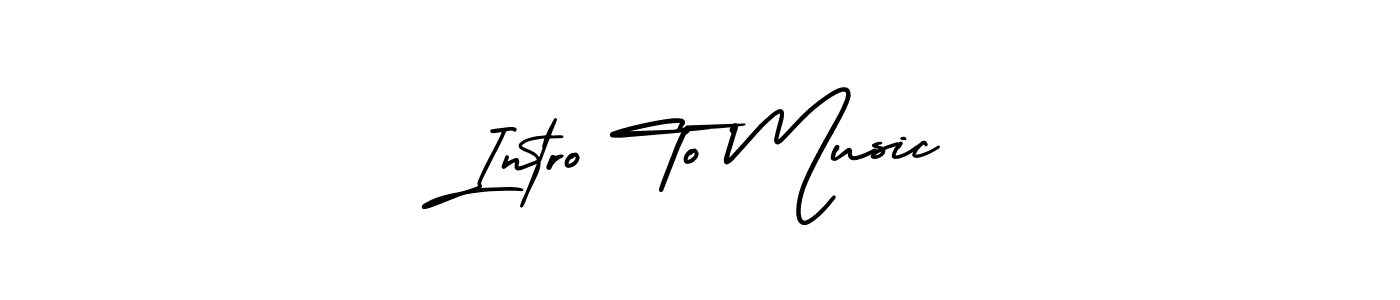 How to make Intro To Music signature? AmerikaSignatureDemo-Regular is a professional autograph style. Create handwritten signature for Intro To Music name. Intro To Music signature style 3 images and pictures png