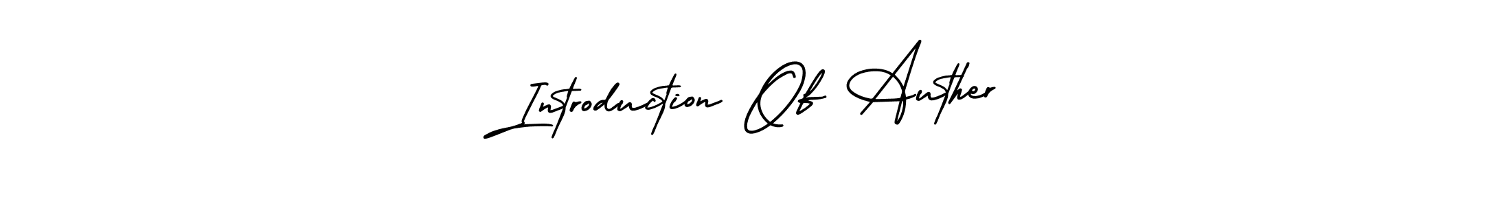 This is the best signature style for the Introduction Of Auther name. Also you like these signature font (AmerikaSignatureDemo-Regular). Mix name signature. Introduction Of Auther signature style 3 images and pictures png