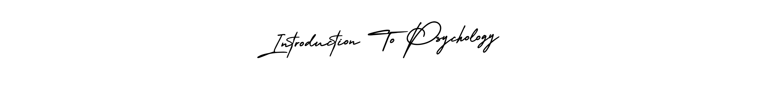 You should practise on your own different ways (AmerikaSignatureDemo-Regular) to write your name (Introduction To Psychology) in signature. don't let someone else do it for you. Introduction To Psychology signature style 3 images and pictures png