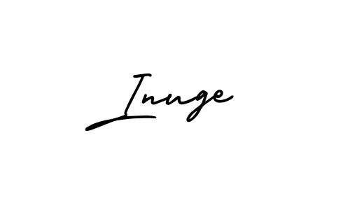 Design your own signature with our free online signature maker. With this signature software, you can create a handwritten (AmerikaSignatureDemo-Regular) signature for name Inuge. Inuge signature style 3 images and pictures png