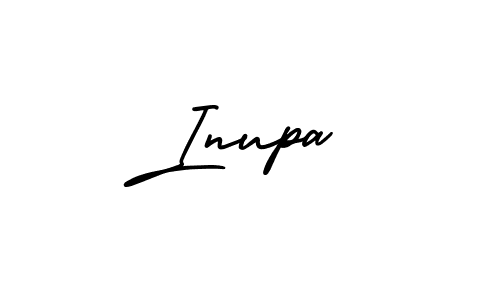 How to make Inupa name signature. Use AmerikaSignatureDemo-Regular style for creating short signs online. This is the latest handwritten sign. Inupa signature style 3 images and pictures png