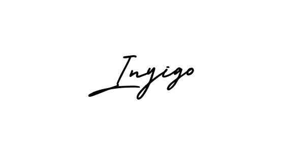 It looks lik you need a new signature style for name Inyigo. Design unique handwritten (AmerikaSignatureDemo-Regular) signature with our free signature maker in just a few clicks. Inyigo signature style 3 images and pictures png