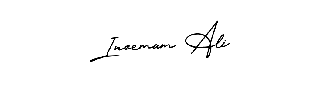 You should practise on your own different ways (AmerikaSignatureDemo-Regular) to write your name (Inzemam Ali) in signature. don't let someone else do it for you. Inzemam Ali signature style 3 images and pictures png