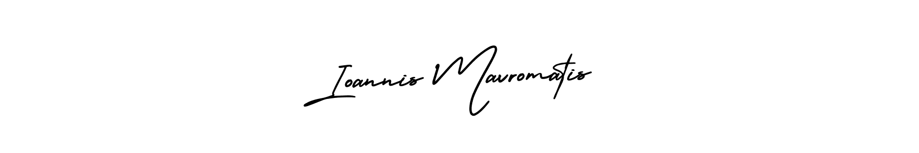 How to make Ioannis Mavromatis name signature. Use AmerikaSignatureDemo-Regular style for creating short signs online. This is the latest handwritten sign. Ioannis Mavromatis signature style 3 images and pictures png