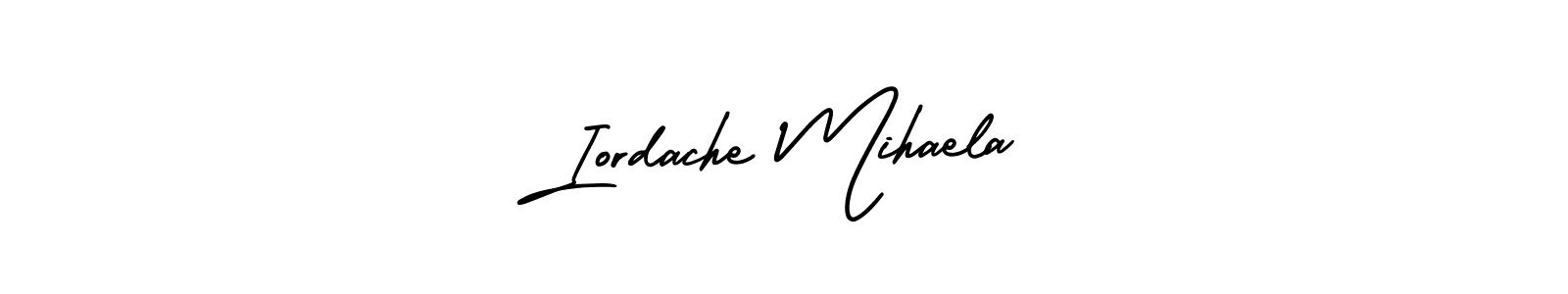 It looks lik you need a new signature style for name Iordache Mihaela. Design unique handwritten (AmerikaSignatureDemo-Regular) signature with our free signature maker in just a few clicks. Iordache Mihaela signature style 3 images and pictures png