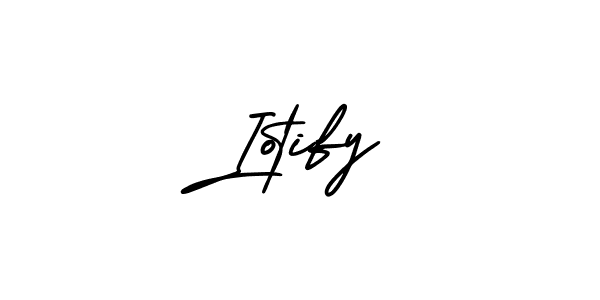 How to make Iotify signature? AmerikaSignatureDemo-Regular is a professional autograph style. Create handwritten signature for Iotify name. Iotify signature style 3 images and pictures png