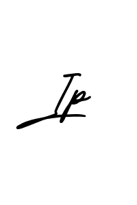 Design your own signature with our free online signature maker. With this signature software, you can create a handwritten (AmerikaSignatureDemo-Regular) signature for name Ip. Ip signature style 3 images and pictures png