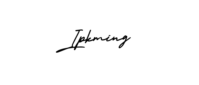 How to Draw Ipkming signature style? AmerikaSignatureDemo-Regular is a latest design signature styles for name Ipkming. Ipkming signature style 3 images and pictures png