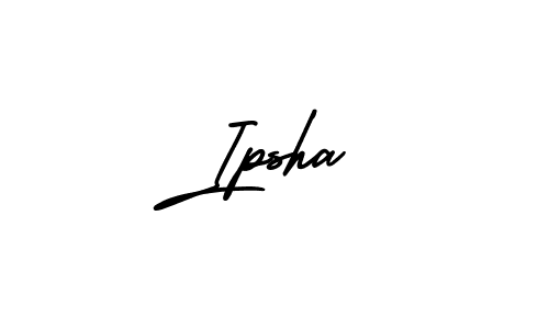 Create a beautiful signature design for name Ipsha. With this signature (AmerikaSignatureDemo-Regular) fonts, you can make a handwritten signature for free. Ipsha signature style 3 images and pictures png