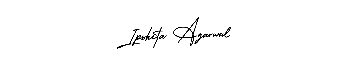 How to make Ipshita Agarwal name signature. Use AmerikaSignatureDemo-Regular style for creating short signs online. This is the latest handwritten sign. Ipshita Agarwal signature style 3 images and pictures png