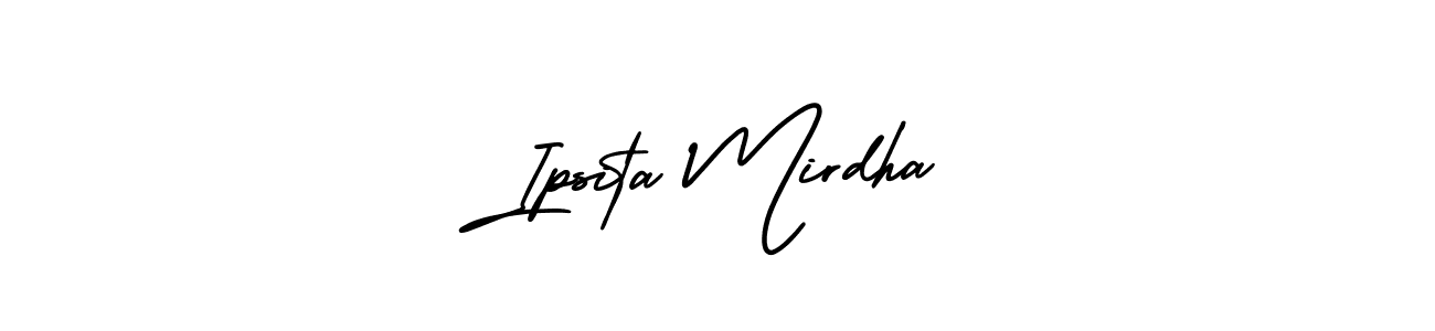 Make a beautiful signature design for name Ipsita Mirdha. With this signature (AmerikaSignatureDemo-Regular) style, you can create a handwritten signature for free. Ipsita Mirdha signature style 3 images and pictures png
