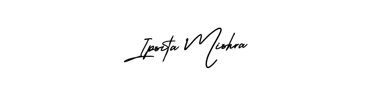 You should practise on your own different ways (AmerikaSignatureDemo-Regular) to write your name (Ipsita Mishra) in signature. don't let someone else do it for you. Ipsita Mishra signature style 3 images and pictures png