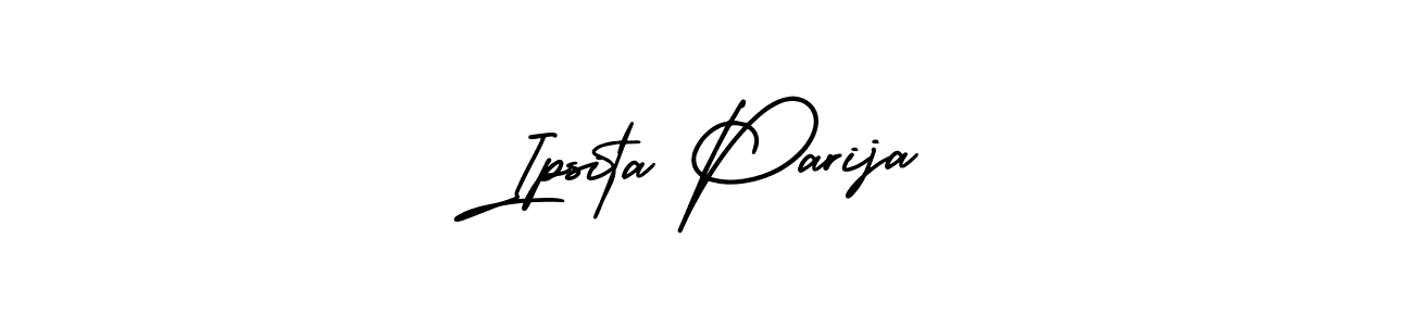 How to Draw Ipsita Parija signature style? AmerikaSignatureDemo-Regular is a latest design signature styles for name Ipsita Parija. Ipsita Parija signature style 3 images and pictures png