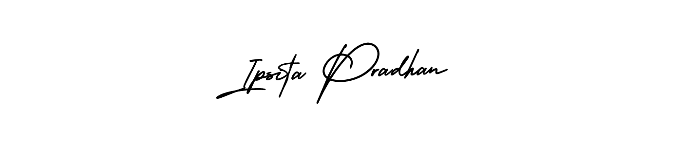 How to Draw Ipsita Pradhan signature style? AmerikaSignatureDemo-Regular is a latest design signature styles for name Ipsita Pradhan. Ipsita Pradhan signature style 3 images and pictures png