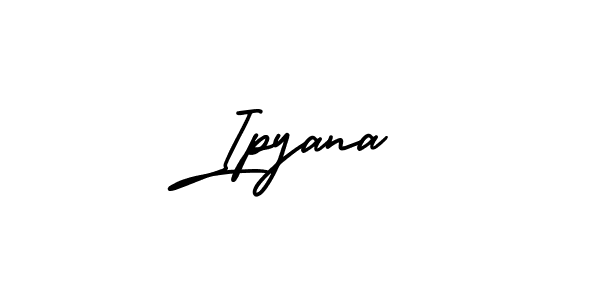 This is the best signature style for the Ipyana name. Also you like these signature font (AmerikaSignatureDemo-Regular). Mix name signature. Ipyana signature style 3 images and pictures png