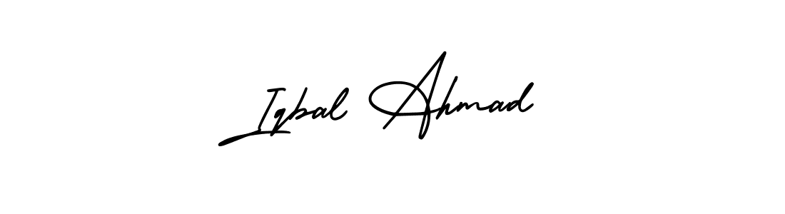 Make a beautiful signature design for name Iqbal Ahmad. With this signature (AmerikaSignatureDemo-Regular) style, you can create a handwritten signature for free. Iqbal Ahmad signature style 3 images and pictures png