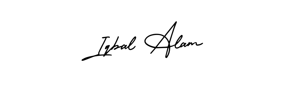 Design your own signature with our free online signature maker. With this signature software, you can create a handwritten (AmerikaSignatureDemo-Regular) signature for name Iqbal Alam. Iqbal Alam signature style 3 images and pictures png