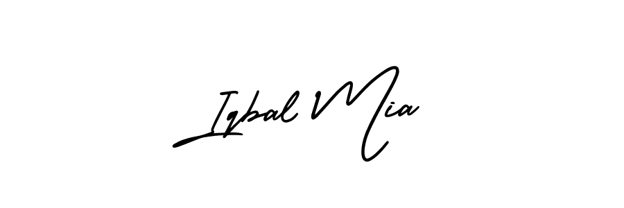 Iqbal Mia stylish signature style. Best Handwritten Sign (AmerikaSignatureDemo-Regular) for my name. Handwritten Signature Collection Ideas for my name Iqbal Mia. Iqbal Mia signature style 3 images and pictures png