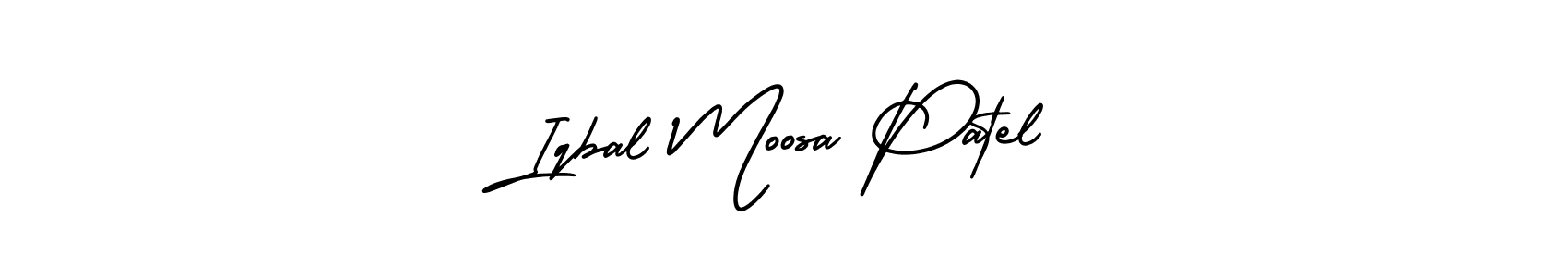 Use a signature maker to create a handwritten signature online. With this signature software, you can design (AmerikaSignatureDemo-Regular) your own signature for name Iqbal Moosa Patel. Iqbal Moosa Patel signature style 3 images and pictures png